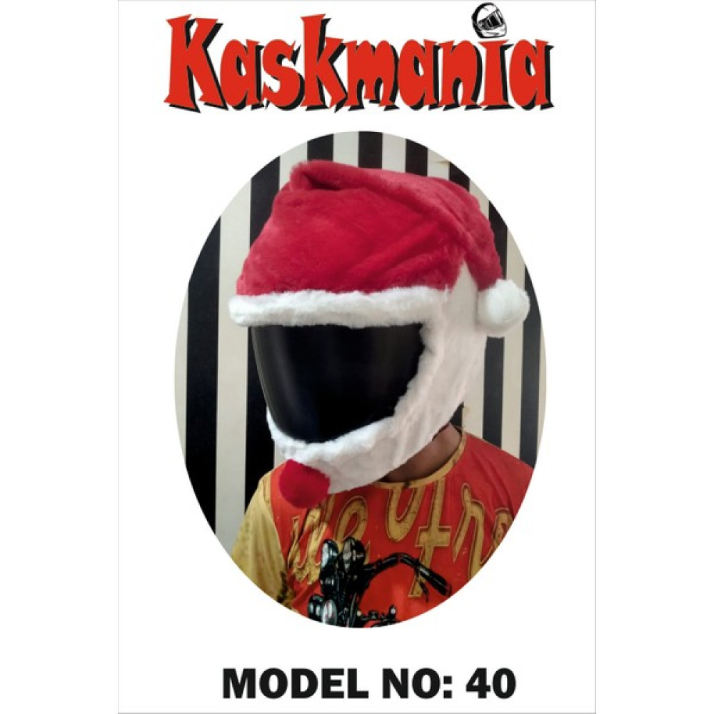 Kaskmania Peluş Kask Kılıfı Noel Baba - Standart - Kırmızı Motorsiklet Kaskları Fiyatı