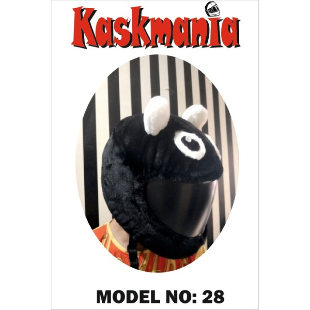 Kaskmania Peluş Kask Kılıfı Siyah Pofuduk - Standart Motorsiklet Kaskları Fiyatı