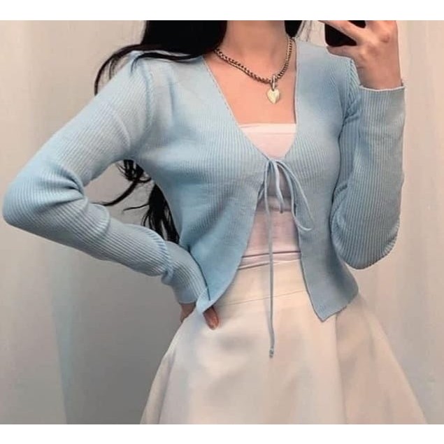 Kaşkorse Önden Bağlamalı Uzun Kollu Bolero Bolero Fiyatı