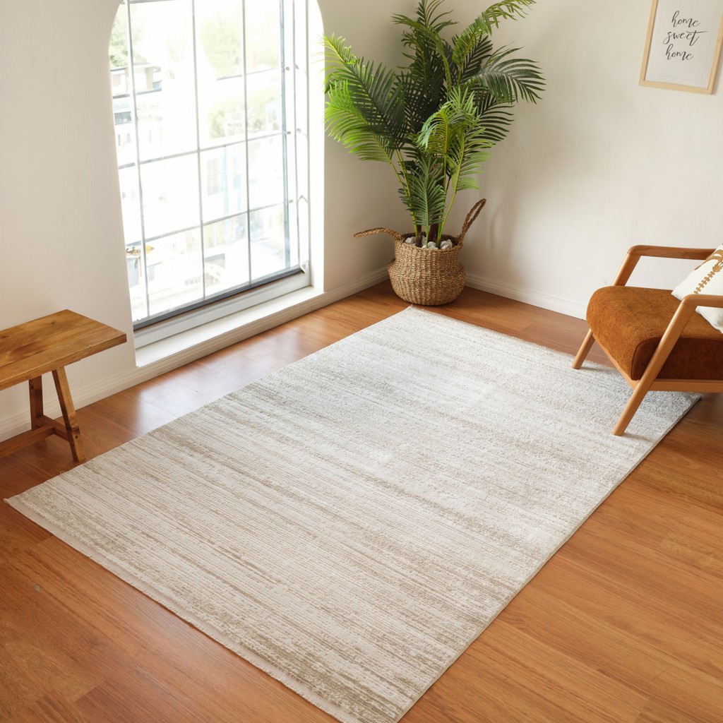 Kaşmir Halı 7/24 Elegante Sole 100X300 cm Salon Mutfak Halısı Yolluk Kilim - 100 x 300 cm - Bej Salon Halısı Fiyatı