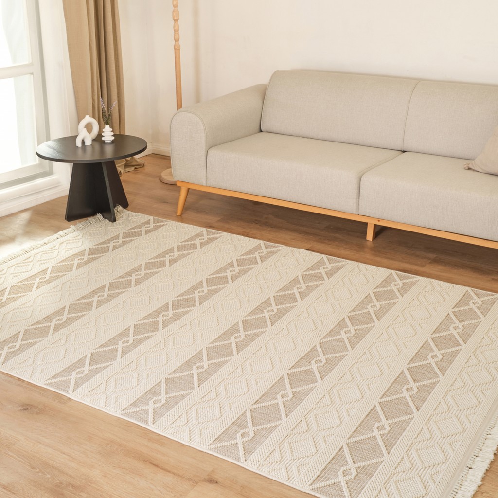 Kaşmir Halı 7/24 Iskandinav Larus Beige 120X180 cm - Bej Salon Halısı Fiyatı