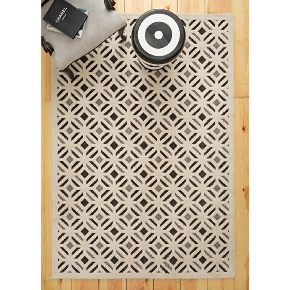 Kaşmir Halı 7/24 Iskandinav Premium Arya 200X290 cm - 200 x 290 cm - Açık Bej - Antrasit Salon Halısı Fiyatı