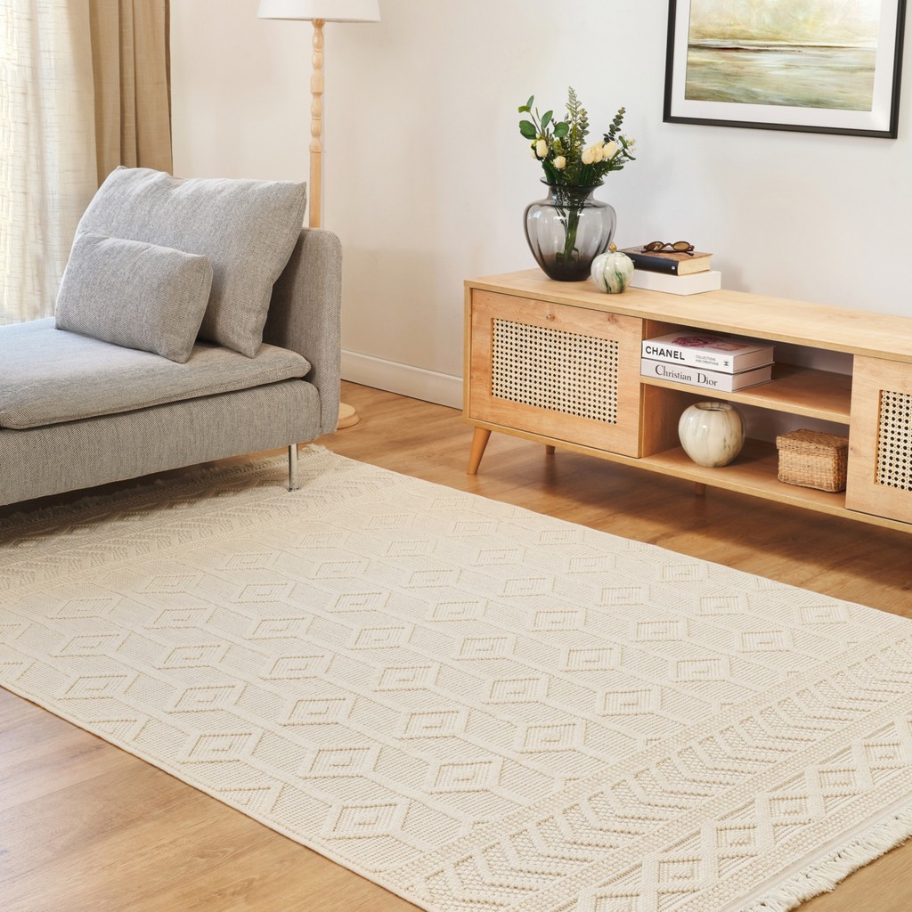 Kaşmir Halı 7/24 İskandinav Zade 120x180 cm Salon Mutfak Halısı Yolluk Kilim - Bej - 120 x 180 cm SSD / Solid State Drive Fiyatı