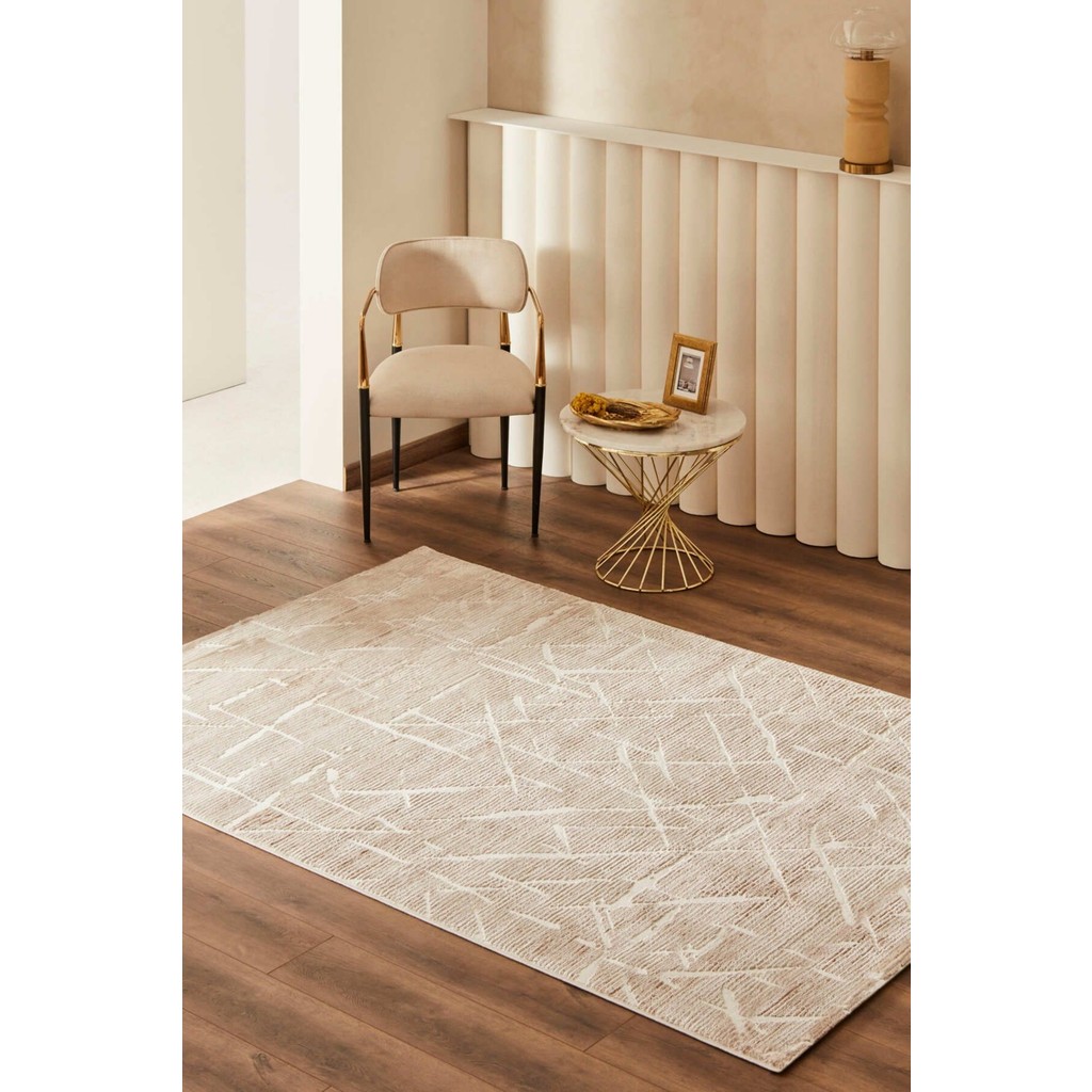 Kaşmir Halı Kasmir Halı 7/24 Buena Lima 80X300 cm Salon Mutfak Halısı Yolluk Kilim - 80 x 300 cm - Bej Salon Halısı Fiyatı