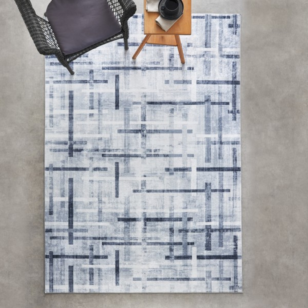 Kaşmir Halı Sare By Kaşmir Halı West Yıkanabilir Kaymaz Taban 80X300 cm - Gri - 80 x 300 cm Salon Halısı Fiyatı