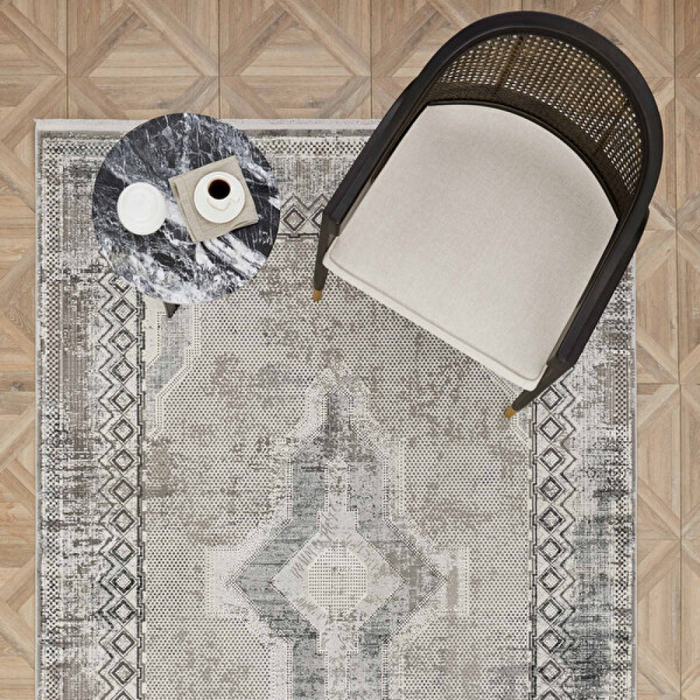 Kaşmir Halı Viskon Limited Görkem 160X230 cm - 160 x 230 cm - Açık Gri Salon Halısı Fiyatı