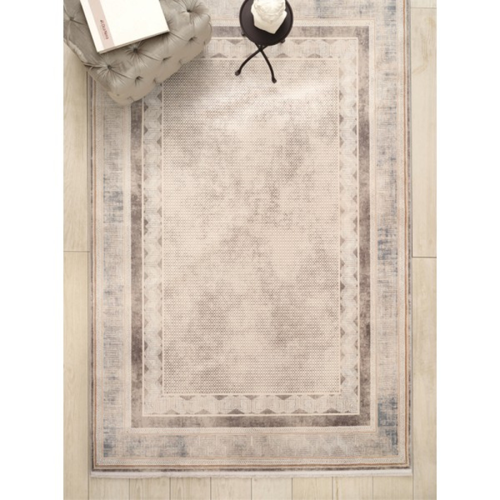 Kaşmir Halı Viskon Premium Nilufer 120X180 cm - Gri - 120 x 180 cm Salon Halısı Fiyatı