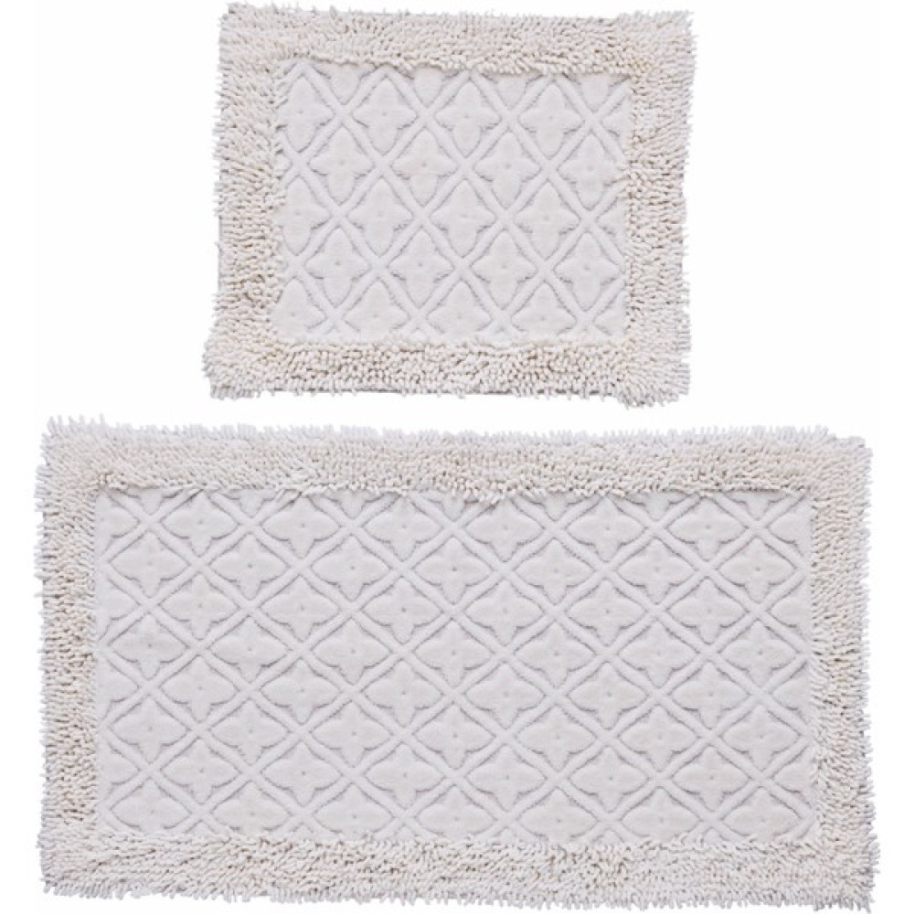 Kaşmir Home Anders 2li Pamuk Banyo Paspas Beyaz 60X100 CM-50X60 cm Klozet Takımı Fiyatı
