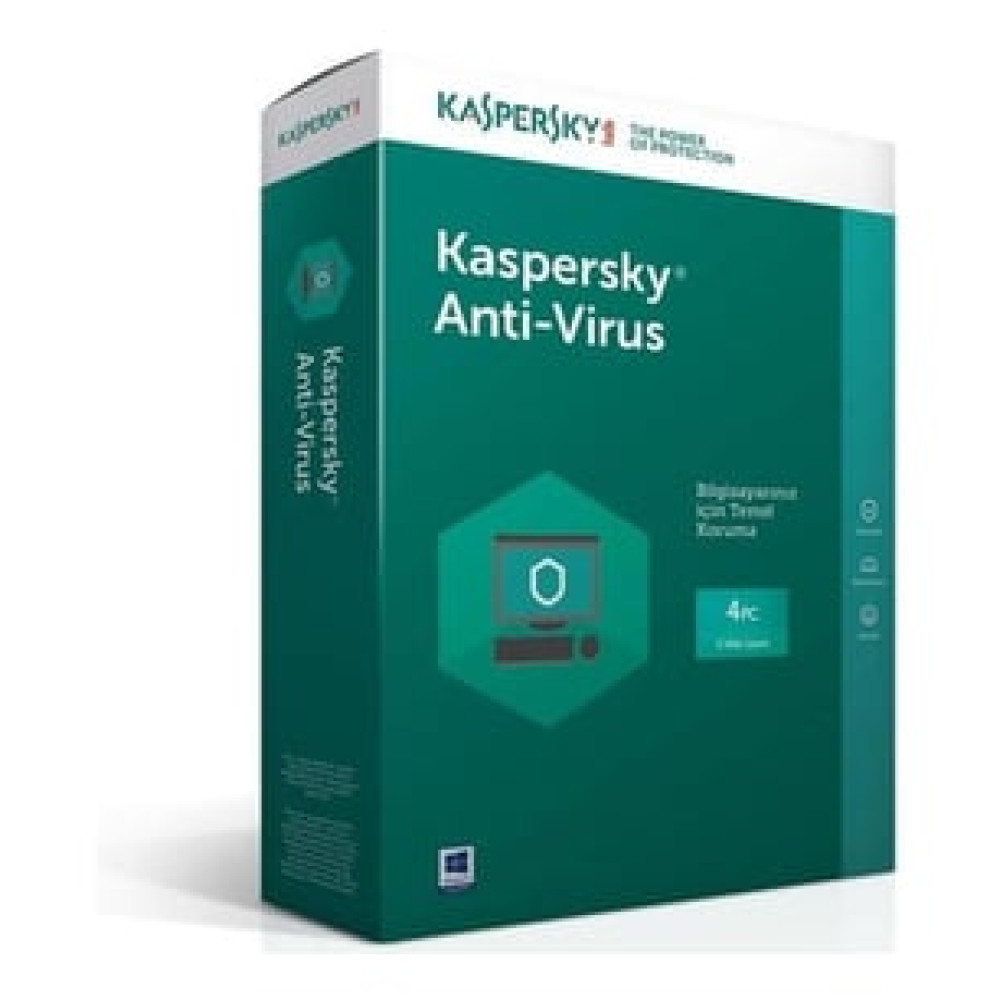 KASPERSKY ANTIVIRUS KUTU 4 KULLANICI 1 YIL Antivirüs Yazılımları Fiyatı