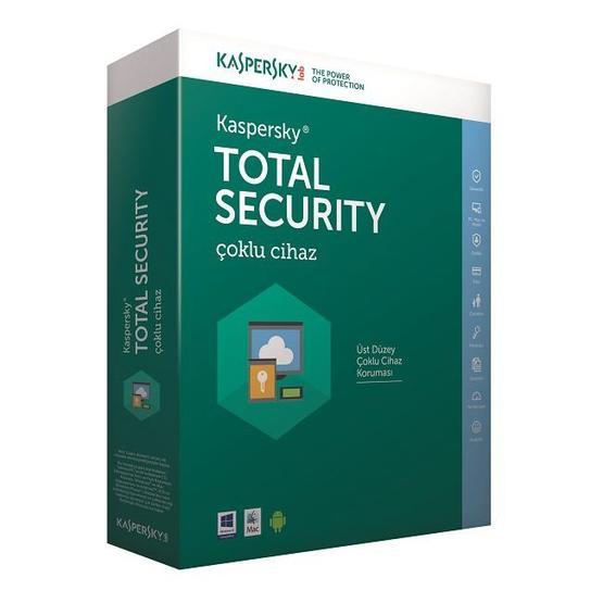Kaspersky Total Security 2015 3 Kullanıcı 1 Yıl Güvenlik Yazılımı