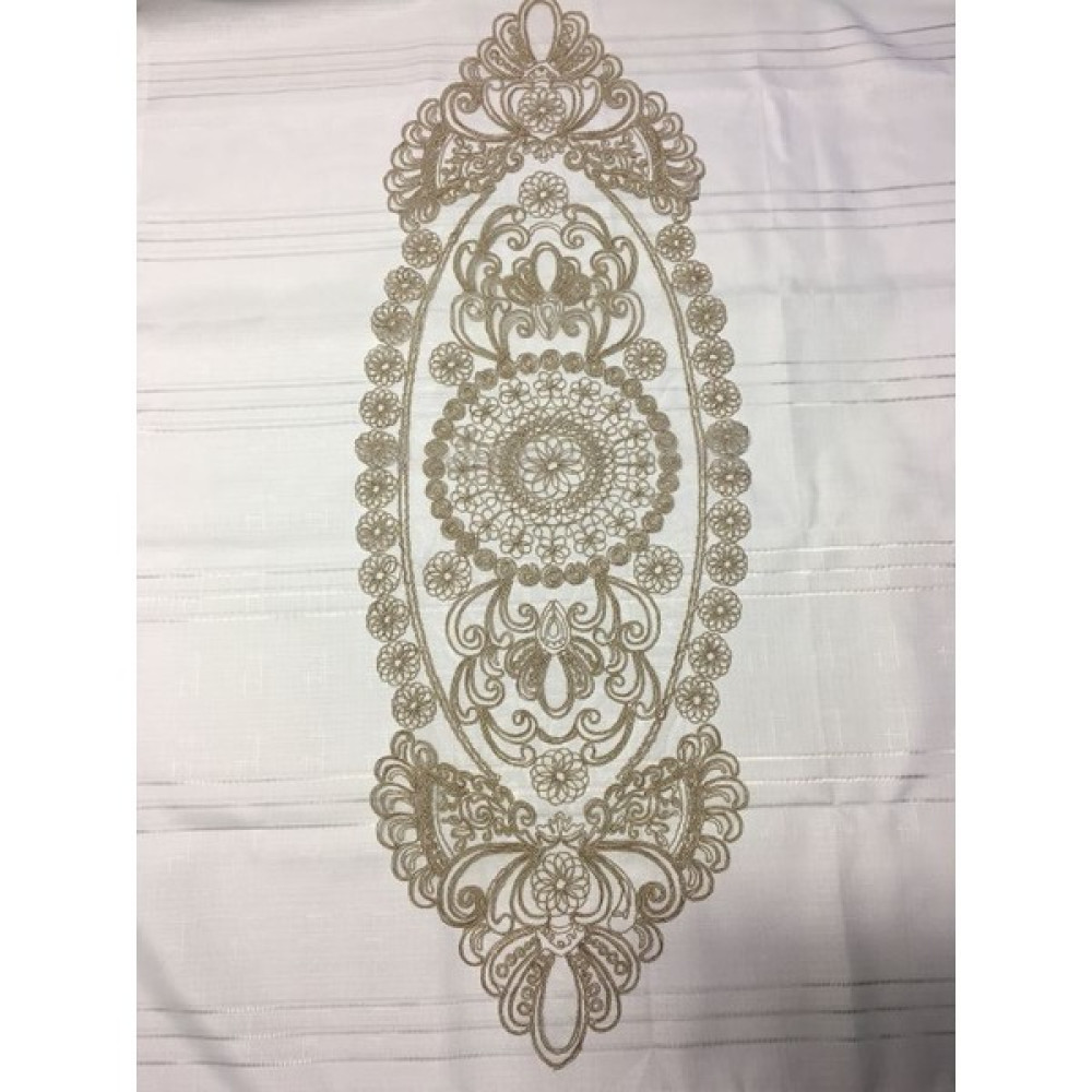 Kasrik Çeyiz Runner - Kahverengi - 40 x 110 cm Masa Örtüsü Fiyatı