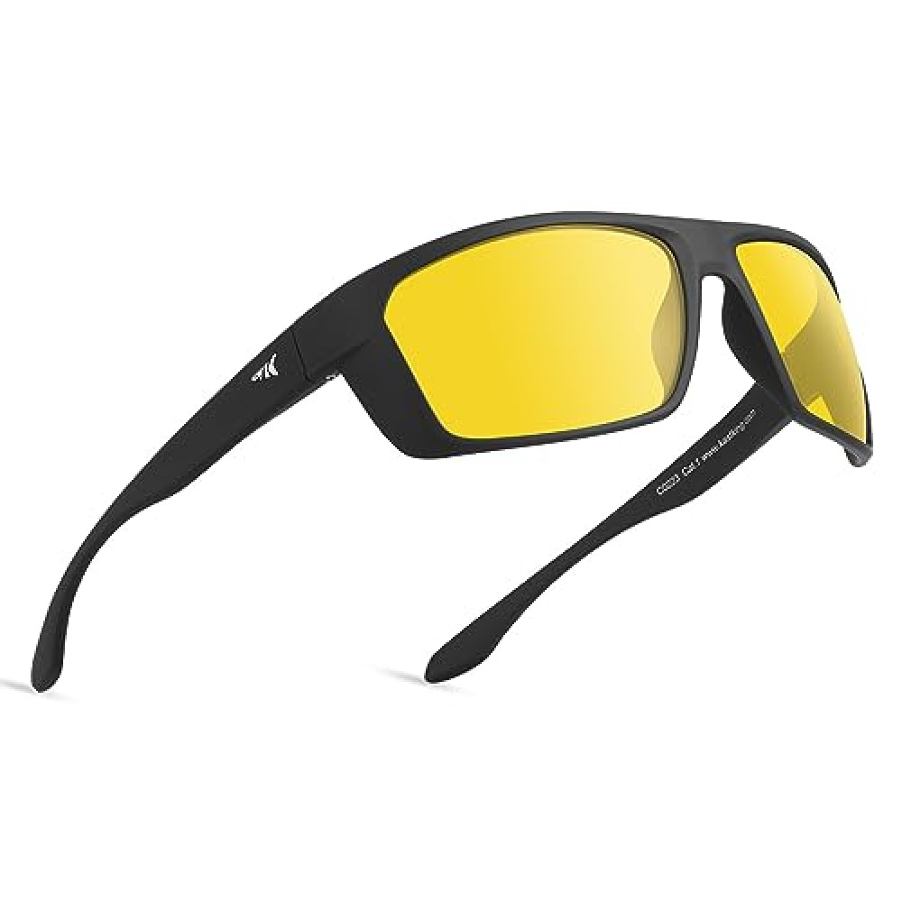 KastKing IllumiLens Night Vision Glasses, Night Driving Glasses for Men Women, Reduce Glare and Enhance Vision