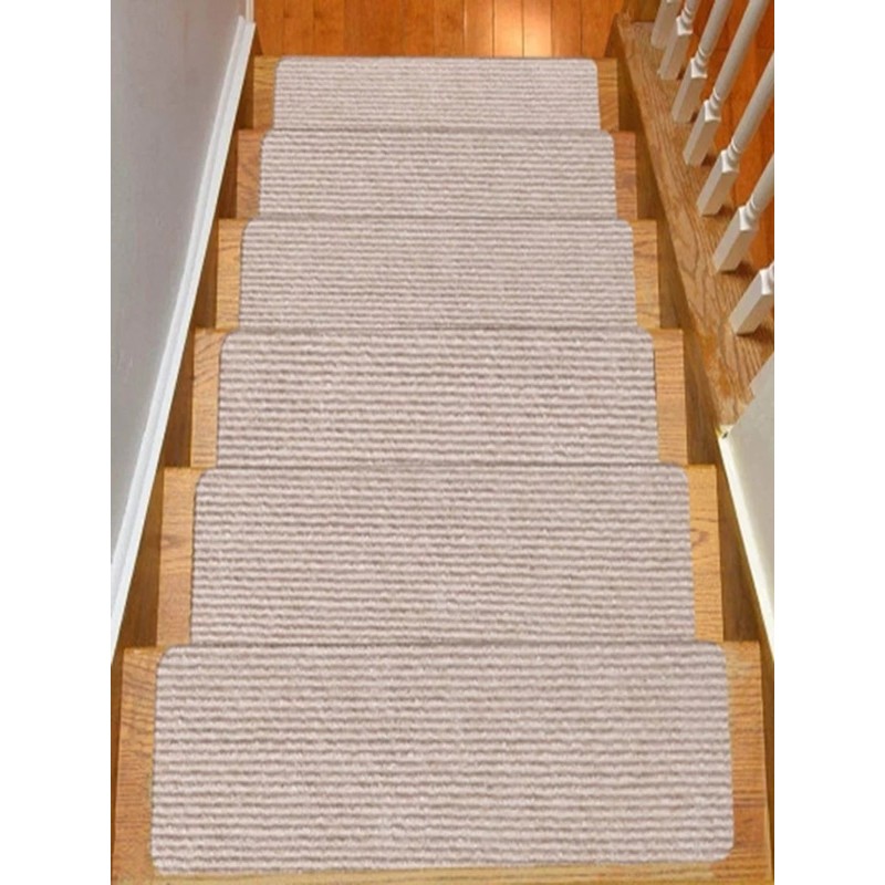 Katflex Halıflex Kendinden Yapışkanlı Merdiven Halısı (1 Adet) Rip Halı Keçe Kaymaz Halı - 20 x 76 cm - Bej Salon Halısı Fiyatı