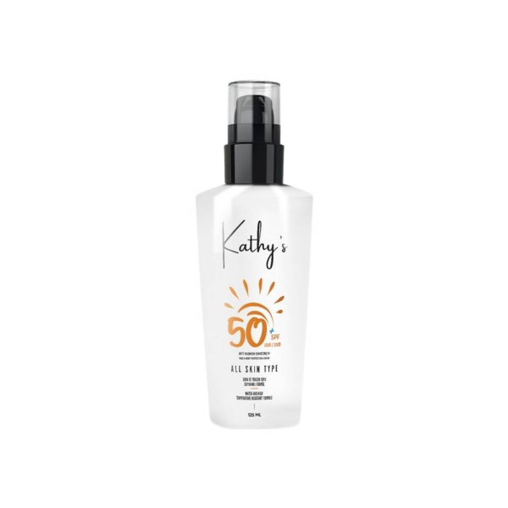 Kathy's Leke Karşıtı - Aydınlatıcı Spf 50+ Korumalı Vücut ve Yüz Güneş Kremi 125ML Güneş Kremleri ve Losyonları Fiyatı