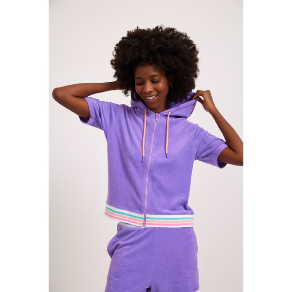 Katia&Bony Fairytale Kadın Havlu Sweatshirt Mor Bayan Sweatshirt Fiyatı
