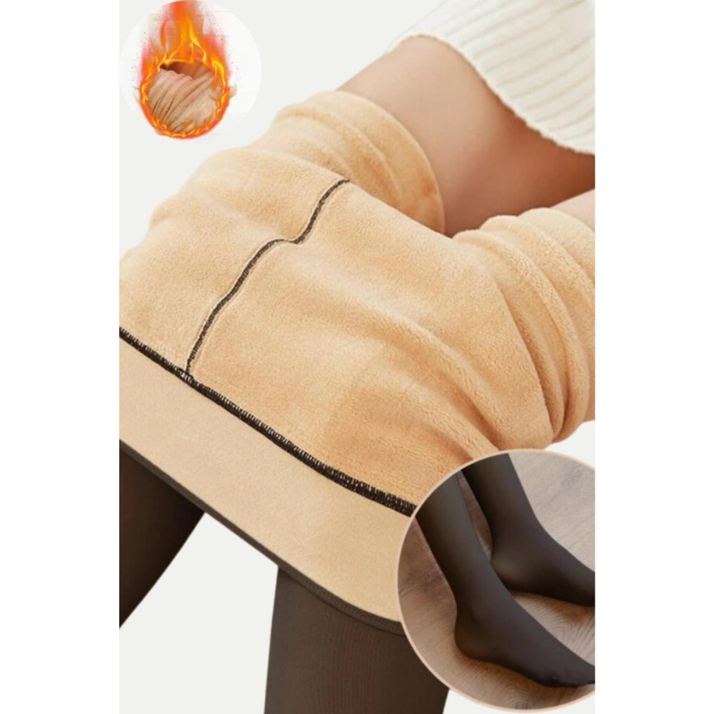 Katia&Bony Thermal İçi Ten Polar Kadın Külotlu Çorap SİYAH S-M Beden Tayt Fiyatı