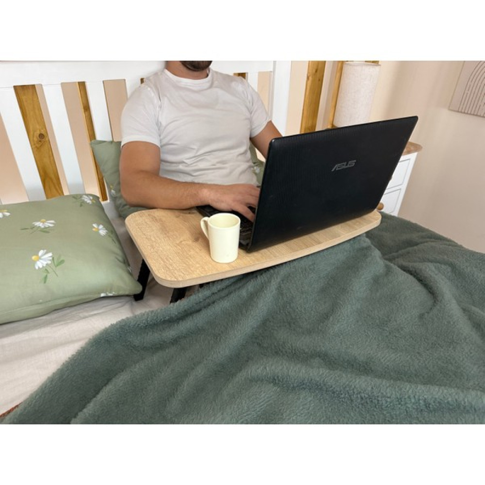 Katlanabilir Mdf Laptop Sehpası, Safir Meşe - STANDART Sehpa Fiyatı