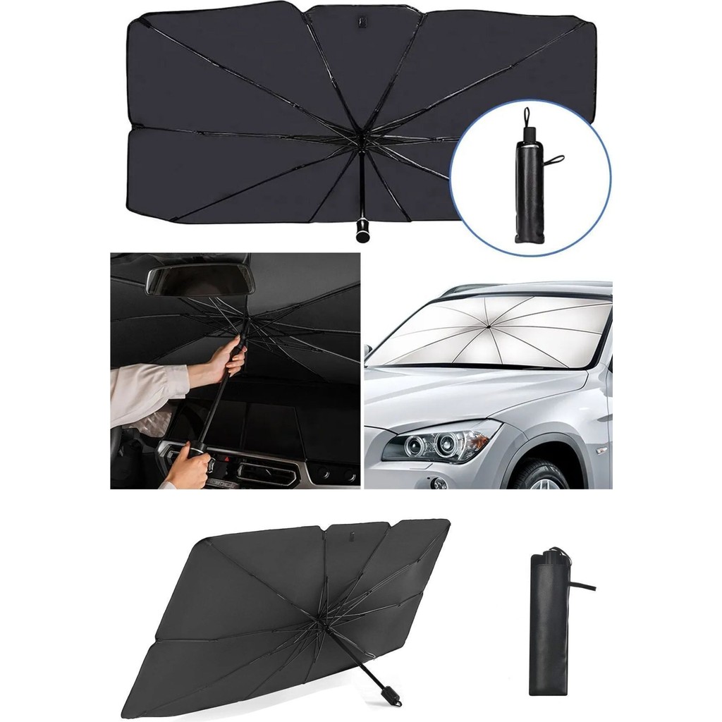 Katlanabilir Oto Ön Cam Güneşlik Şemsiye Tip 140X75 cm Güneş Koruyucu Isı Yalıtımlı Araç GÖLGELIK140CM x 75CM - 140 x 75 cm SSD / Solid State Drive Fiyatı