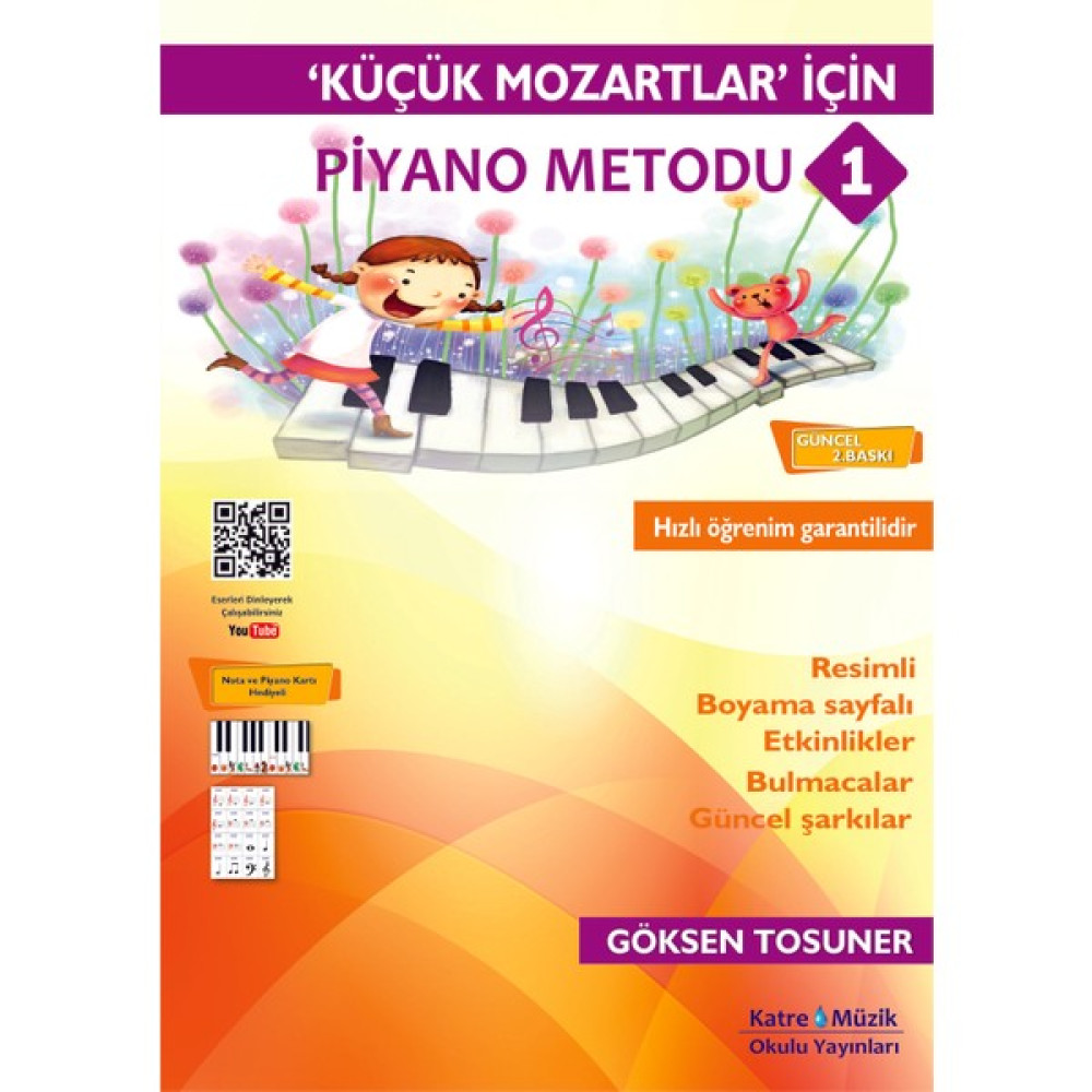 Katre Müzik Okulu Yayınları Küçük Mozartlar Için Piyano Metodu 1 Müzik Fiyatı