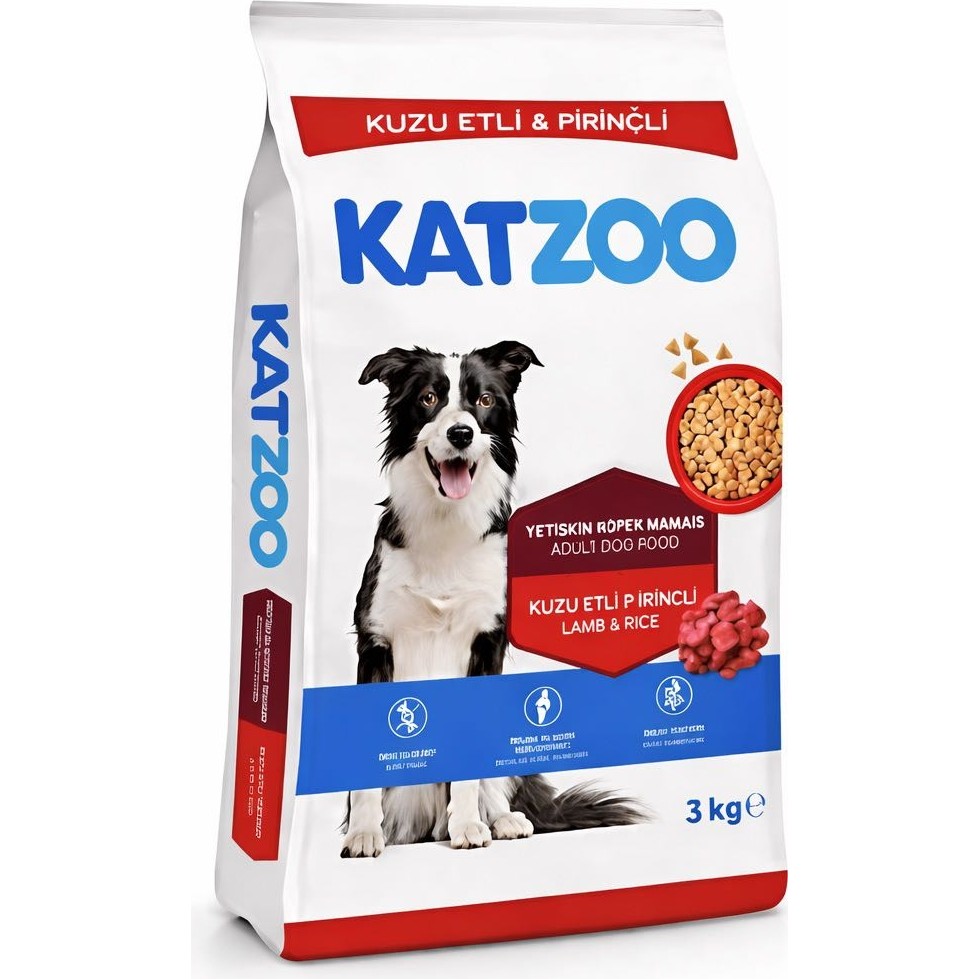 Katzoo Yetişkin Köpek Maması 3 kg Kuzu Etli & Pirinçli Evcil Hayvan Ürünleri Fiyatı