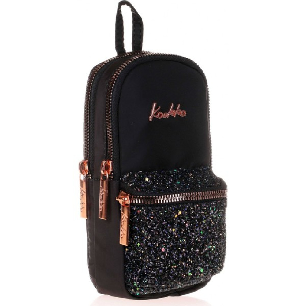Kaukko Bright Siyah Taşlı Junior Bag Çanta Şekilli Kalem Çantası - Taşlı Siyah Kalemlik (Kalem Kutusu) Fiyatı