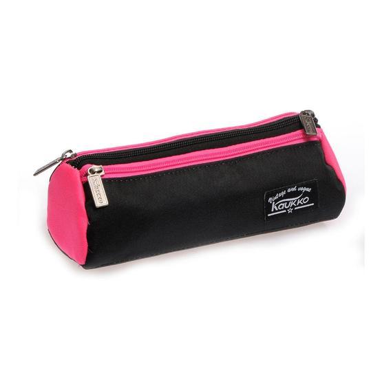 Kaukko K2137 Wichlight Siyah Pembe Kalem Çantası