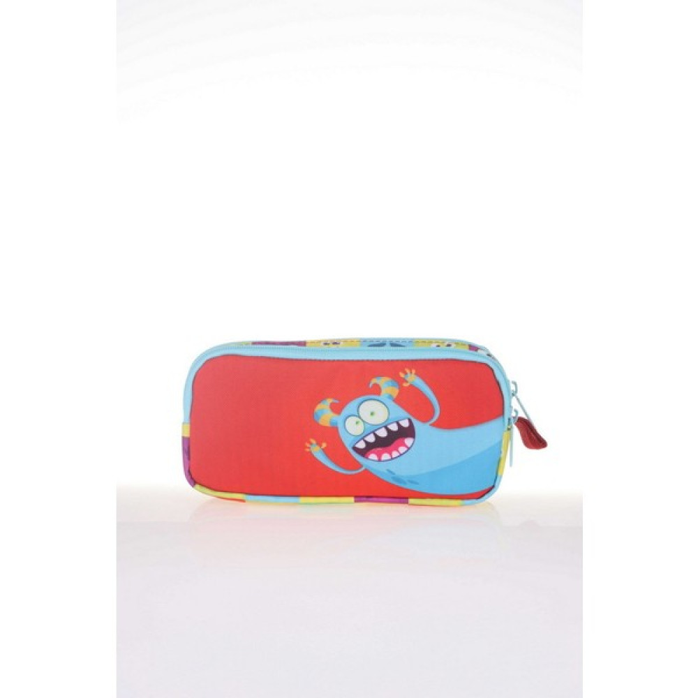 Kaukko Kids & Love Design Cute Monster Kalem Kutusu 24X15X15 (L8083) - Renkli Kalemlik (Kalem Kutusu) Fiyatı