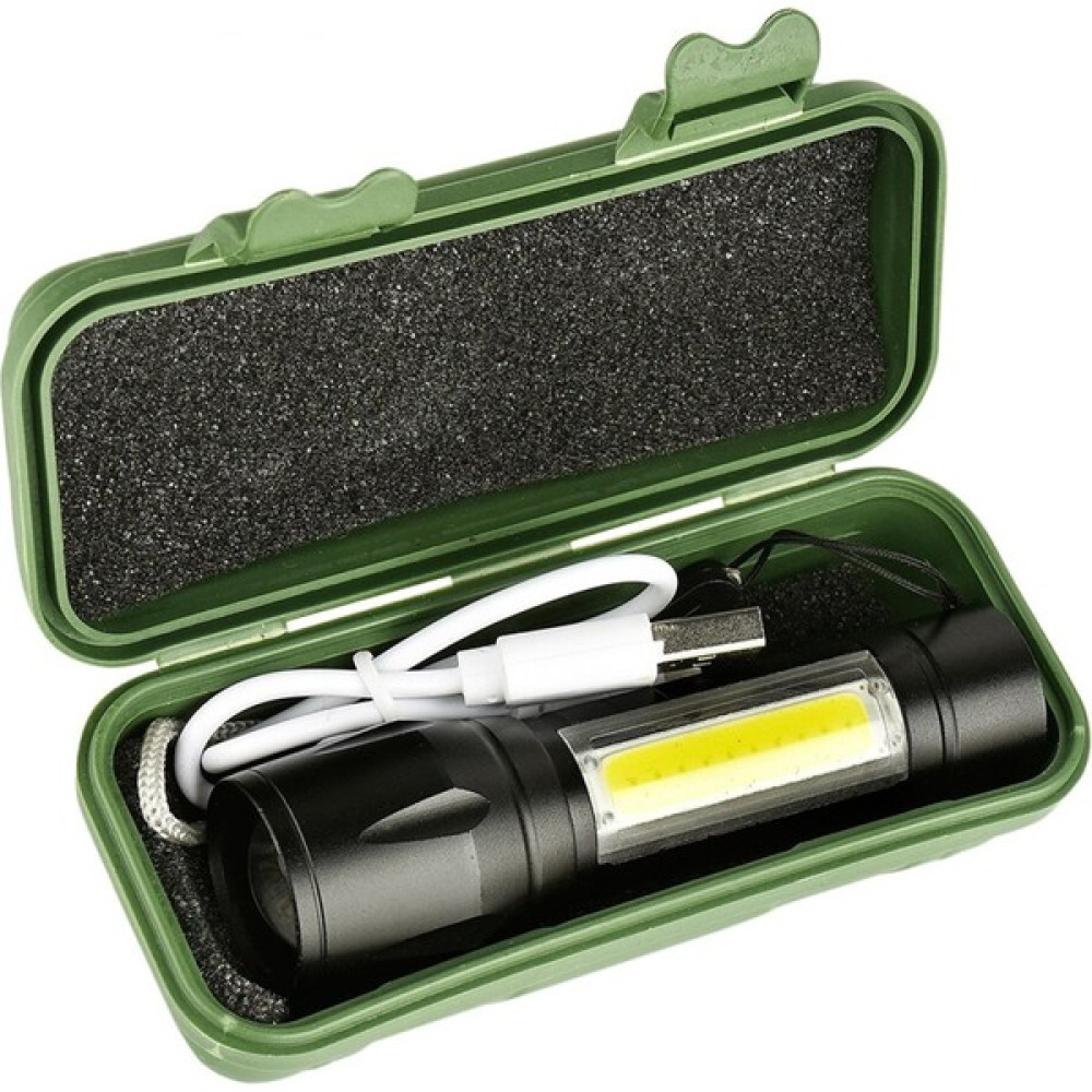 Kavaklar Su Geçirmez Şarjlı El Feneri 2500 Lumens + 5W Cob LED USB Lion Şarjlı Ultra Güçlü Q5 Xpe El Feneri Fiyatı