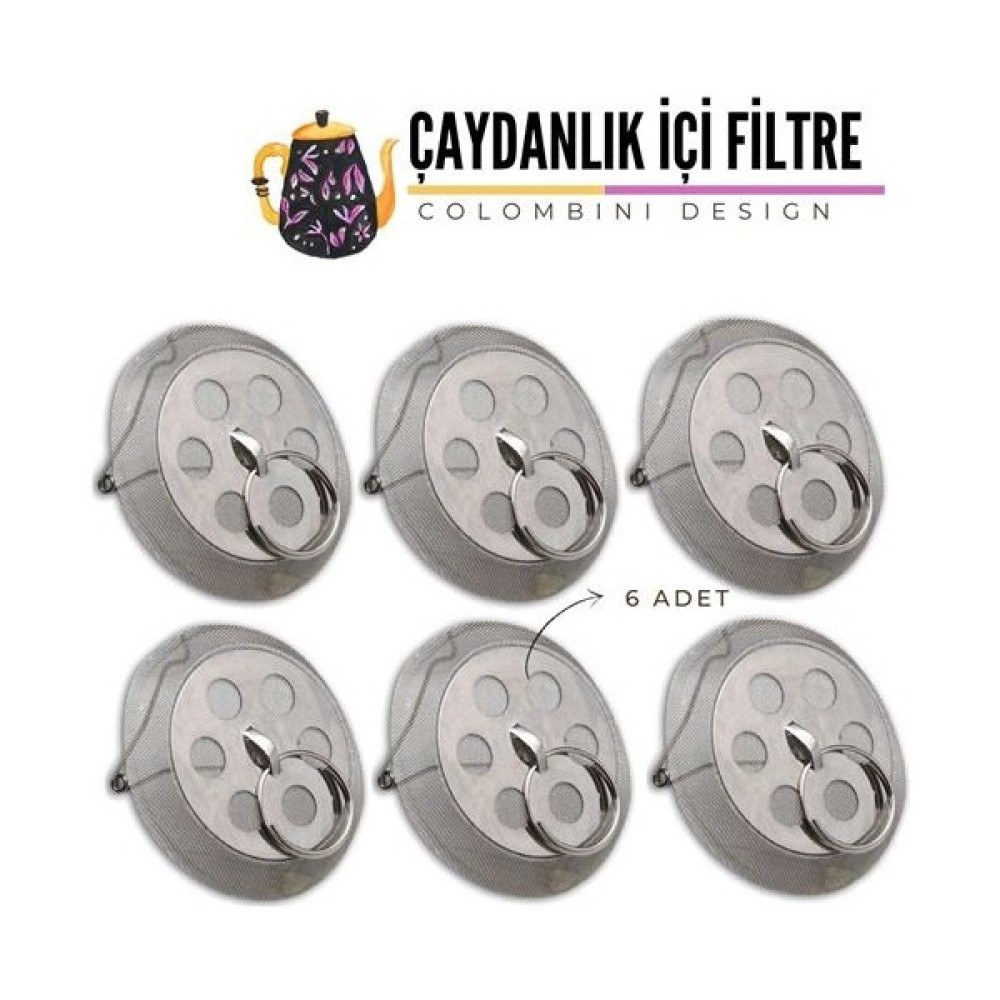 Kavaklar Transformacion Demlik Içi Çay Filtresi 6 Adet Colombini Design 718274 Çay / Çaydanlık Setleri Fiyatı