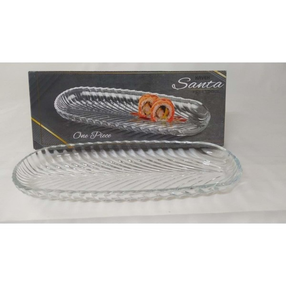 Kaveh Cam Sunum Tabak Santa 32 cm Balık Sırtı PL1110 Mutfak Gereçleri Fiyatı