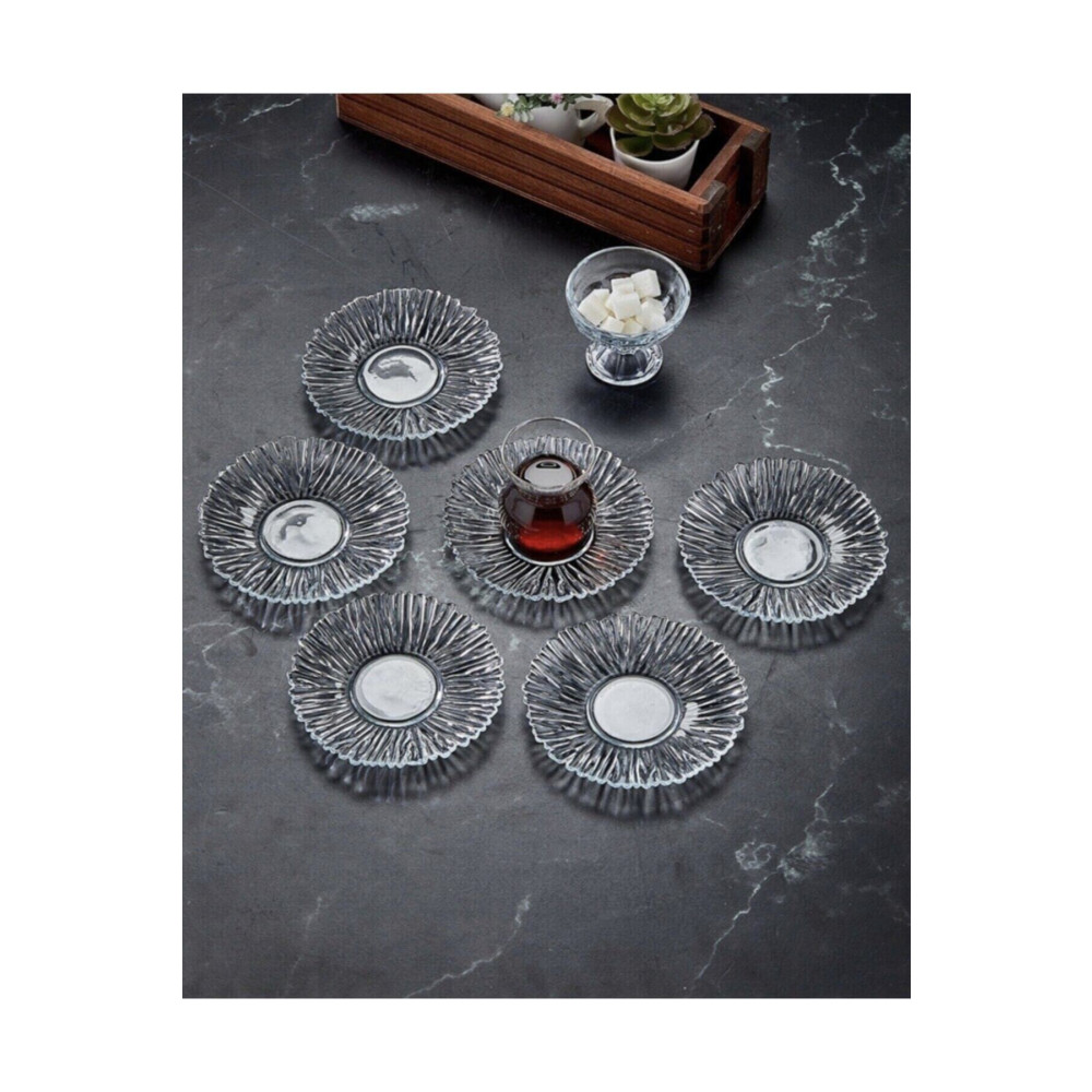 Kaveh glass Kaveh Çay Tabağı 6lı Diamond Mutfak Gereçleri Fiyatı