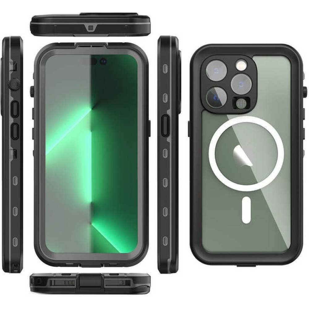 kavim Apple iPhone 14 Pro Kılıf 1-1 Su Geçirmez Kılıf - Siyah Cep Telefonu Kılıfı Fiyatı