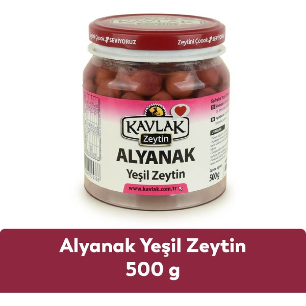 Kavlak Alyanak Çizik Yeşil Zeytin 500 gr Diğer Fiyatı