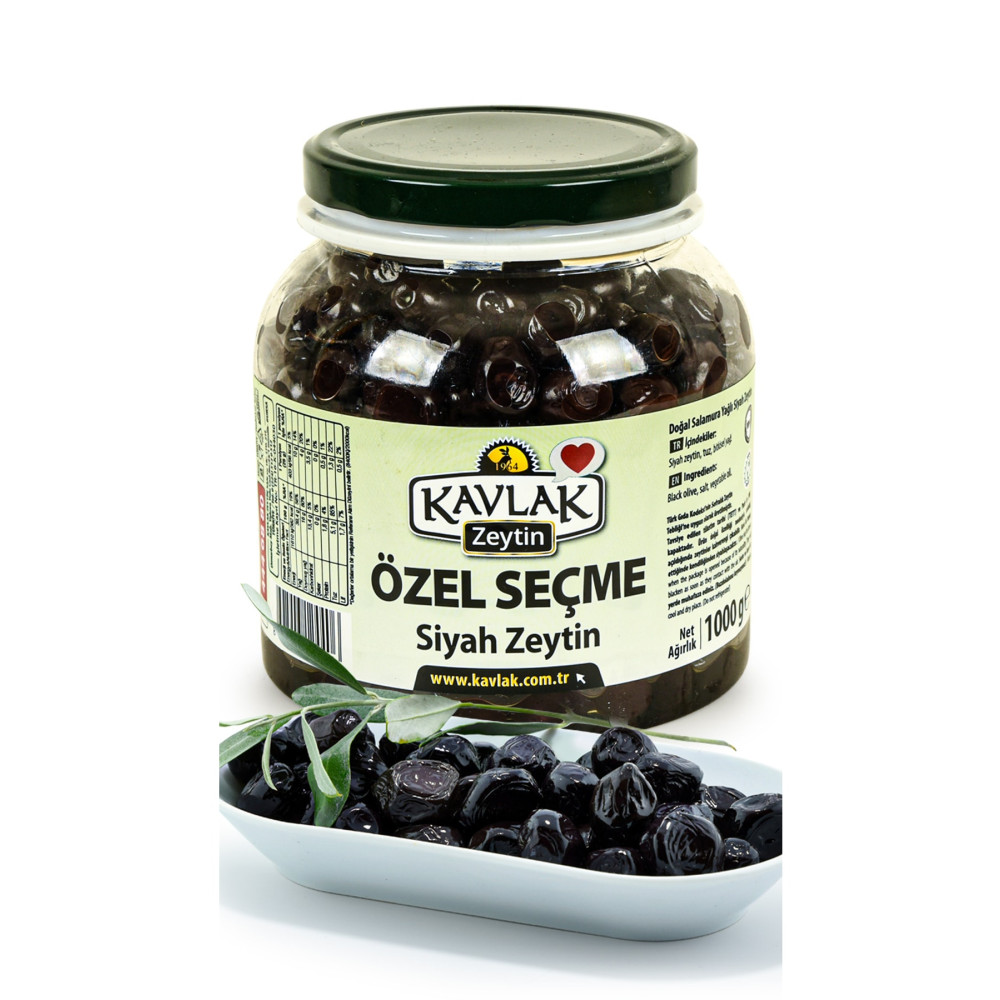 KAVLAK Özel Seçme Gemlik Siyah Zeytin 1 kg Zeytin Fiyatı