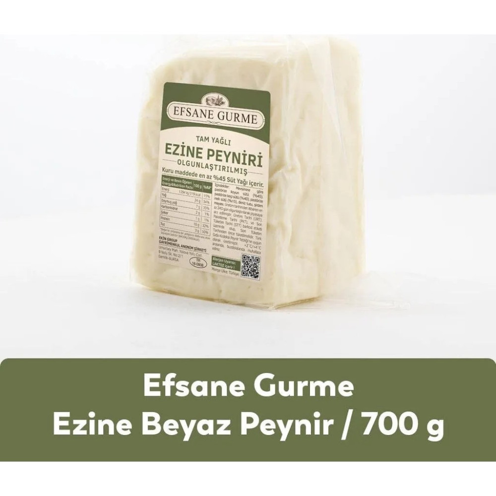 Kavlak Zeytin Kavlak Efsane Gurme Tam Yağlı Ezine Beyaz Peynir 700 gr Doğal ve Katkısız Özellikte Peynir Fiyatı