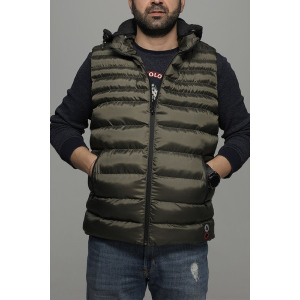 Kavvis Haki Erkek Şişme Yelek Erkek Yelek Fiyatı