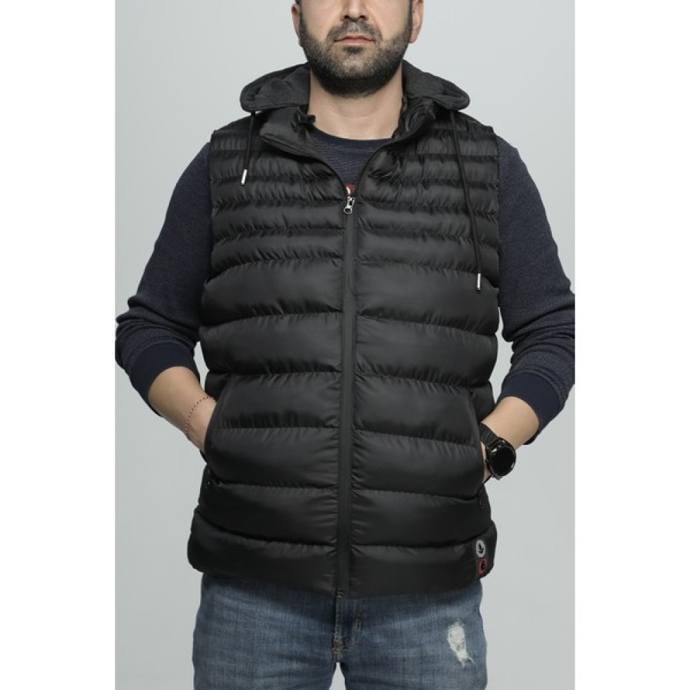 Kavvis Siyah Erkek Şişme Yelek Erkek Yelek Fiyatı