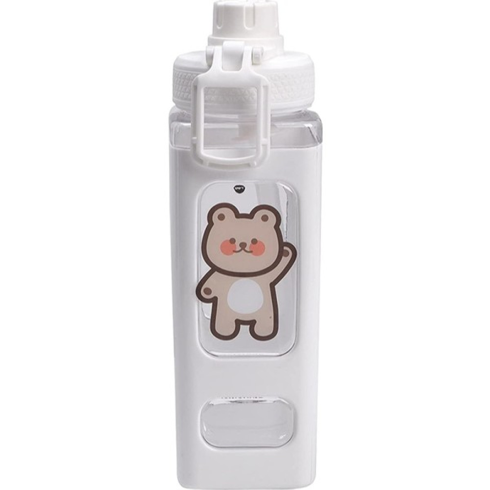 Kawaii Ayı Su Şişesi 700 ml (Yurt Dışından) - Beyaz Suluk Fiyatı