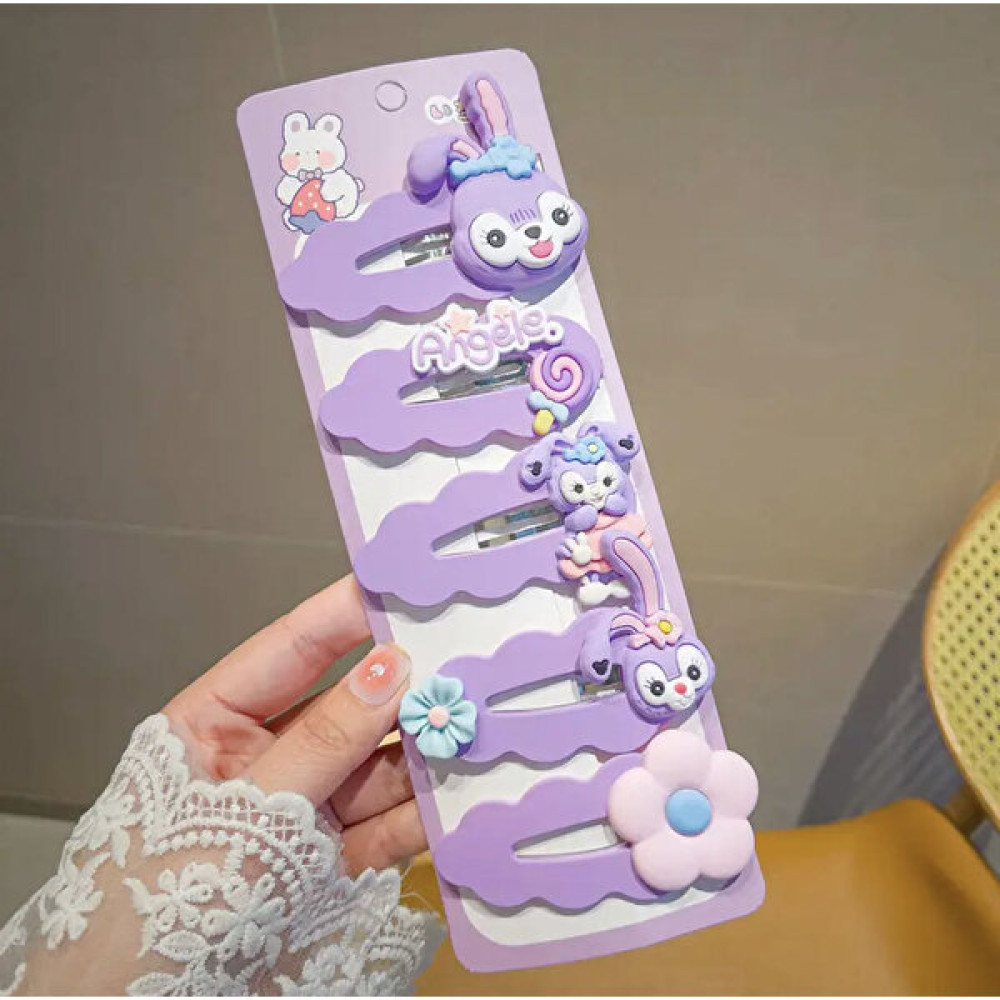 Kawaii Kore Sanrio 5 Li Saç Pens Çıtçıt Toka Cinnamoroll Stellayou Tavşan Fiyonk Kurdele Çiçek Toka, Taç & Saç Bandı Fiyatı