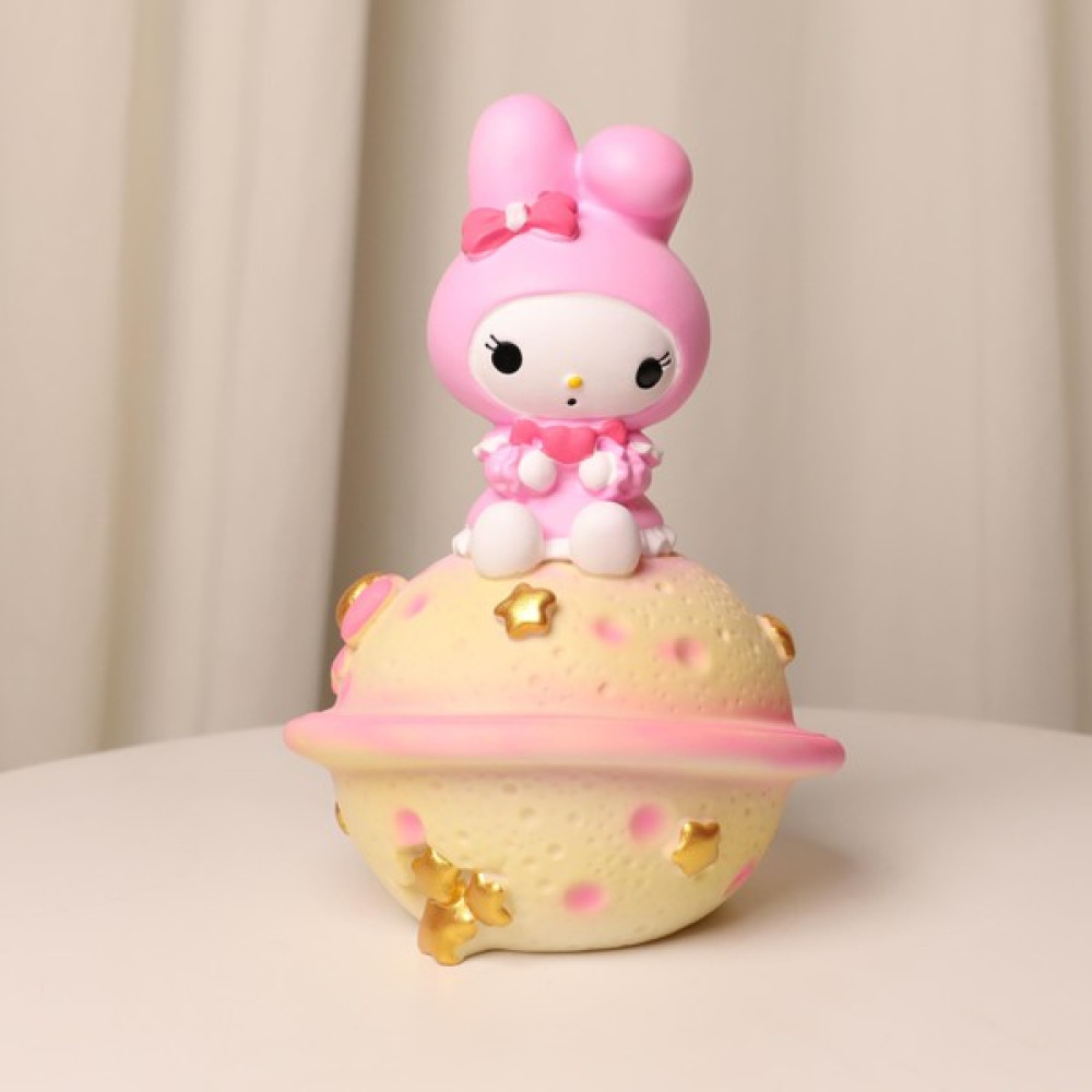 Kawaii Sanrio My Melody Satürn Yanıp Sönen Renk Değiştiren Gece Lambası Kumbara - Renkli Gece Lambası Fiyatı