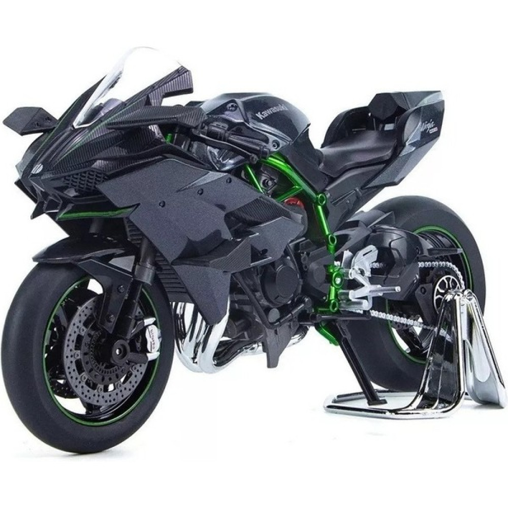 Kawasaki H2R Metal Motosiklet Sesli ve Işıklı 1/9 (Yurt Dışından) - Siyah Oyuncak Araç Fiyatı