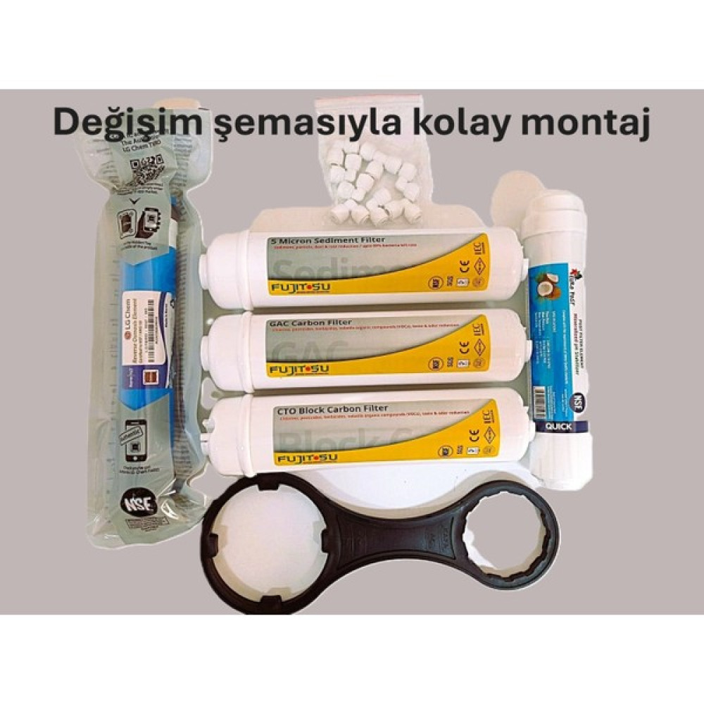 Kaya Group Kapalı Kasa Inline Su Arıtma Cihazlarına Uyumlu Fujitsu+Lg Membranlı 5 Li Filtre Seti-Hediyeli Bahçe Makinesi Aksesuar & Yedek Parça Fiyatı