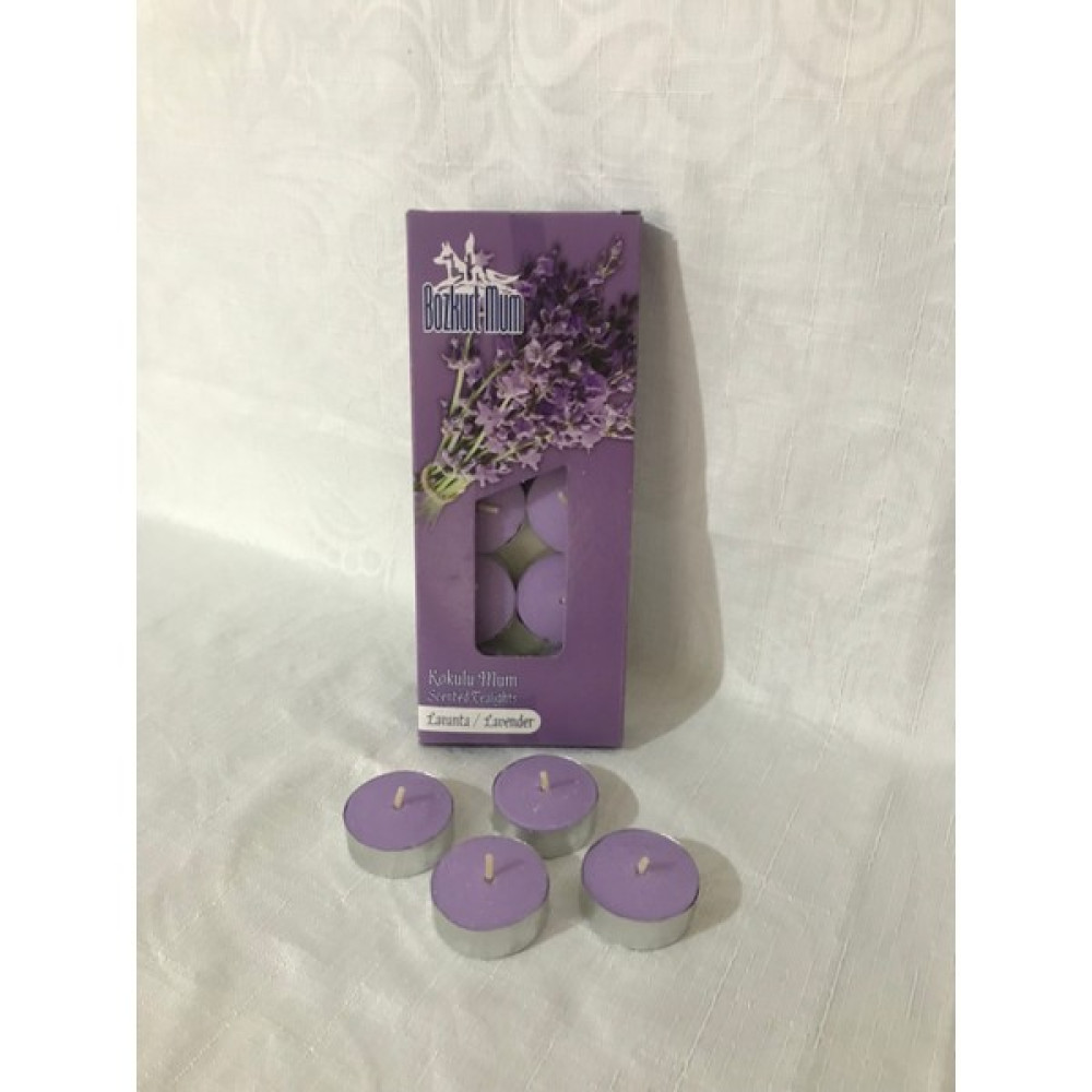 Kaya Mum 10'lu Lavanta Kokulu Tealight Mum / Candle - Lila Dekoratif Mum Fiyatı