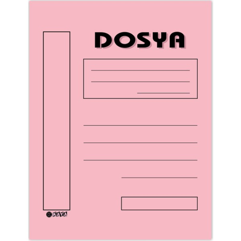 Kaya Tam Kapak Karton Telli Dosya 1. Kalite Pembe 100'lü Dosya Fiyatı