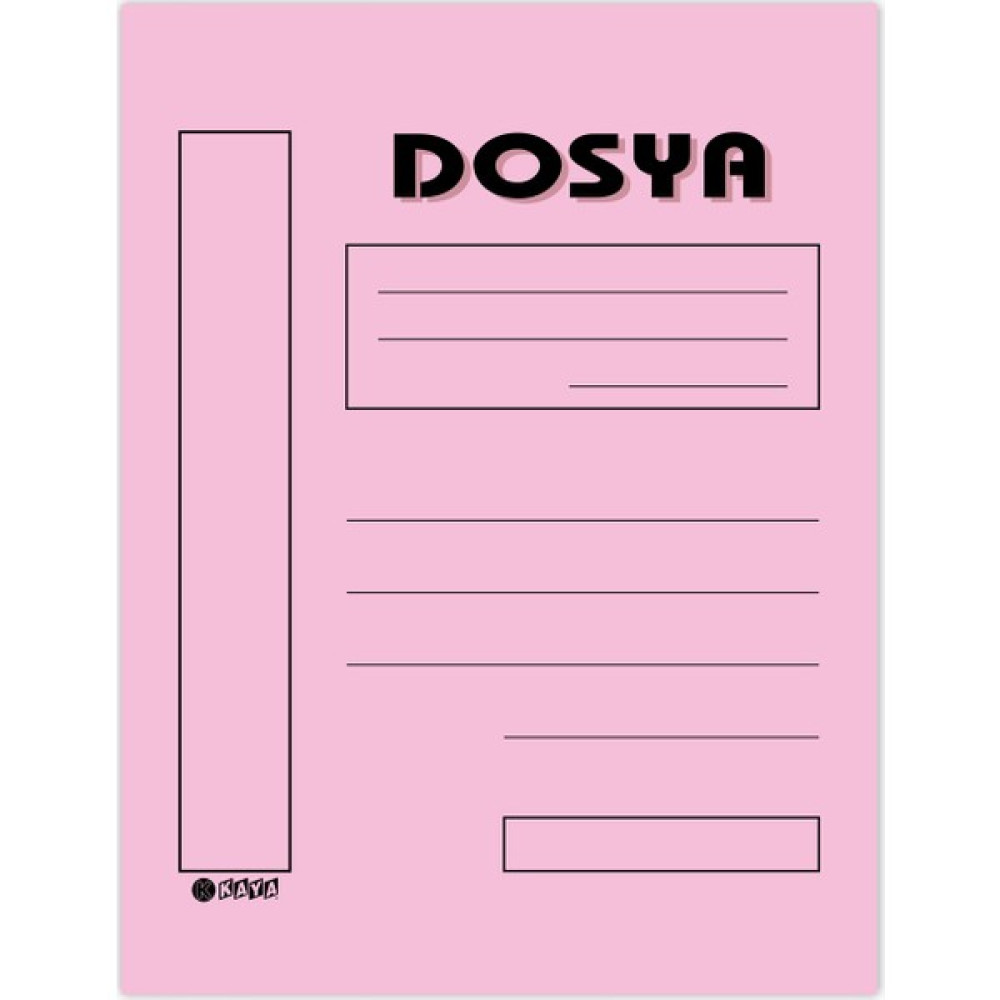 Kaya Tam Kapak Karton Telli Dosya Pembe 100'lü Dosya Fiyatı