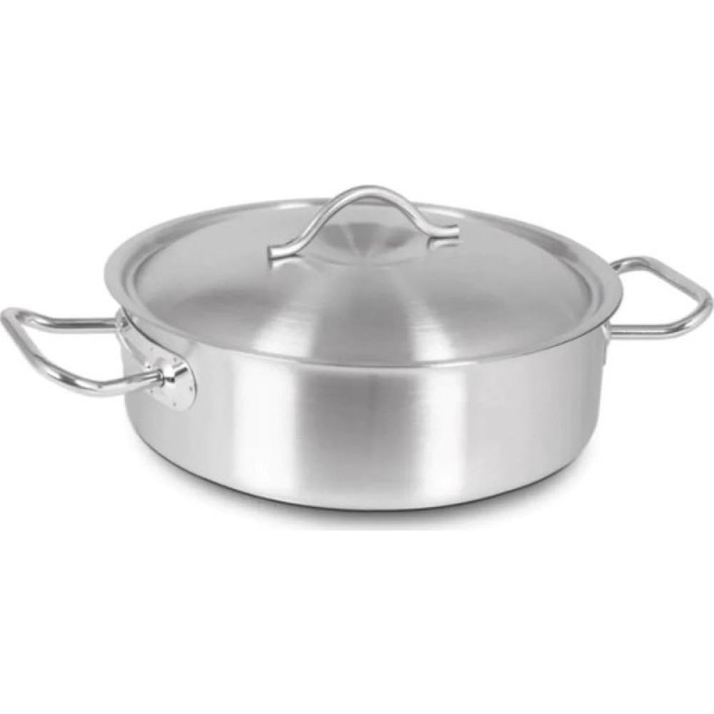 Kayalar Paslanmaz Çelik Kapaklı Kızartma Tavası 40 x 11 cm - 14 lt - 40 cm - Gri Tavalar Fiyatı