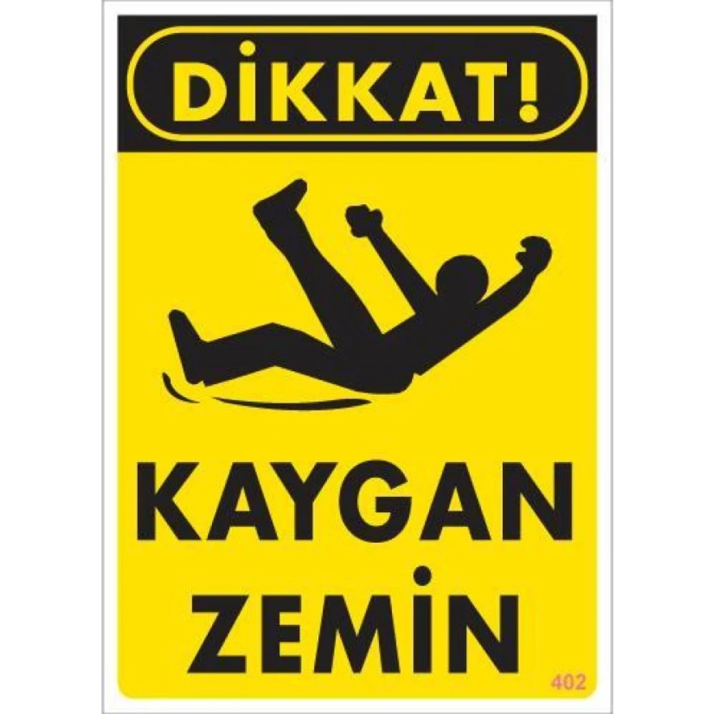 Kaygan Zemin Uyari Levhasi 25X35 Kod:402 Güvenlik Cihazları Fiyatı