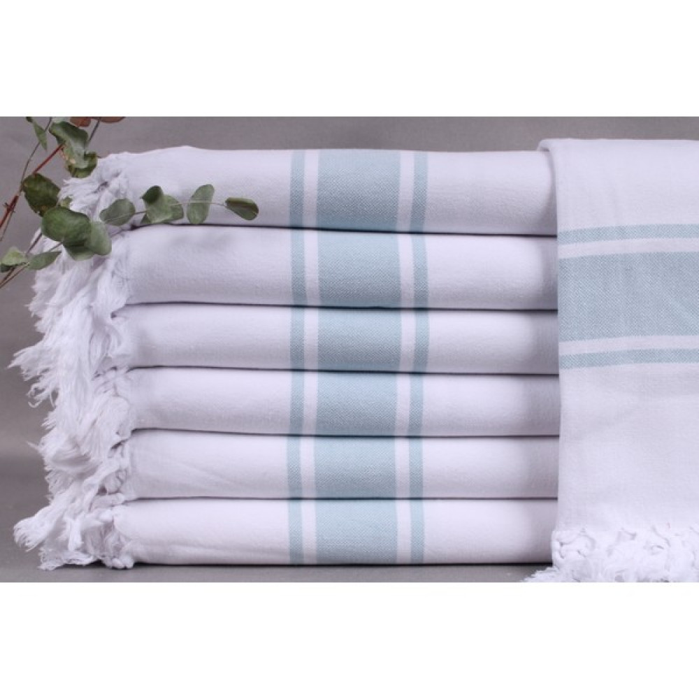 Kayra Export Turkuaz Düğün Hediyesi Plaj Havlusu 100 x 180 cm Pamuk Havlu Damat Bohçası Havlusu Yoga Havlu - Petrol Yeşili - Beyaz Peştamal Fiyatı