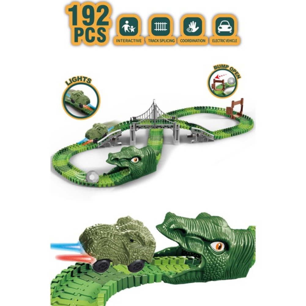 Kayyum Oyuncak Dinosour Tracks 192 Parça Dinozor Temalı Hareketli Raylar Dinozor Araçlı Köprülü Legolar ( Yapım Oyuncakları ) Fiyatı