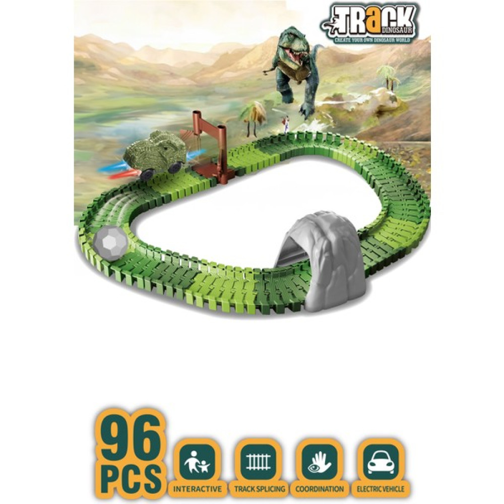 Kayyum Oyuncak Dinosour Tracks 96 Parça Dinozor Temalı Hareketli Raylar Dinozor Araçlı Legolar ( Yapım Oyuncakları ) Fiyatı